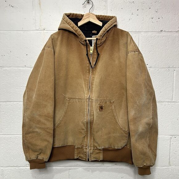 Vintage Carhartt Quilt-Lined Hooded Active Jacket “Brown” J130 BRN